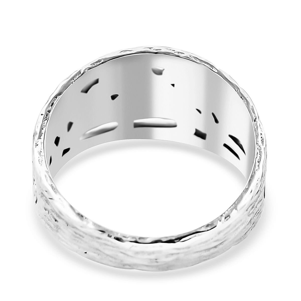 Bali Legacy Landscapes & Leaves Ring in Sterling Silver (Size 8.0) 6.10 Grams
