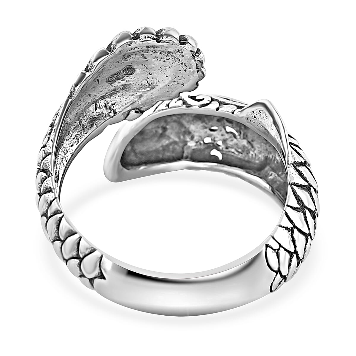 Bali Legacy Koi Fish Ring in Sterling Silver (Size 8.0) 6.10 Grams image number 4