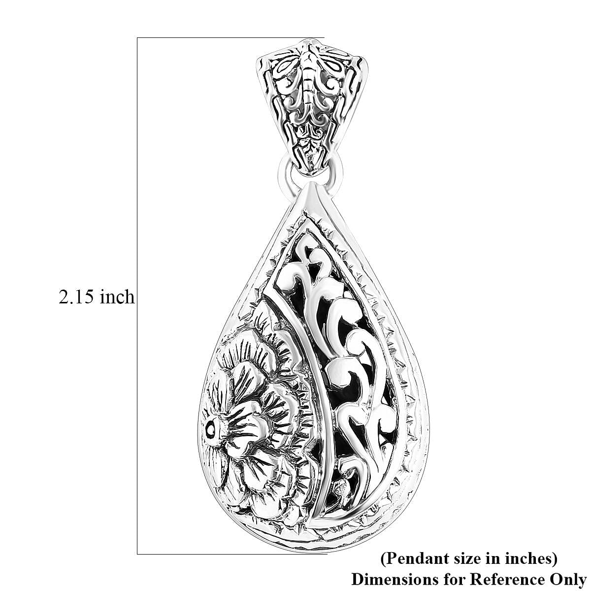 Bali Legacy Sterling Silver Pendant without Chain 11.17 Grams