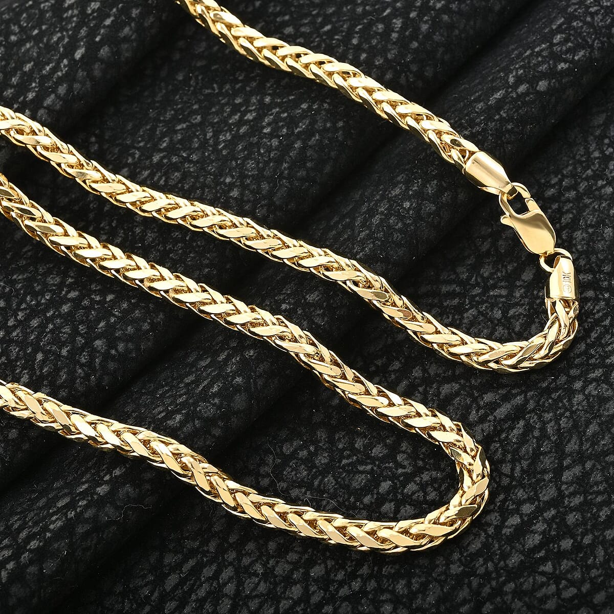 10K Yellow Gold Palma Chain Necklace 22 Inches 13 Grams image number 1