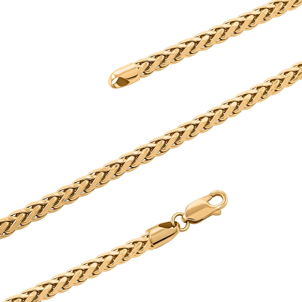10K Yellow Gold Palma Chain Necklace 22 Inches 13 Grams image number 2