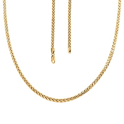 10K Yellow Gold Palma Chain Necklace 22 Inches 13 Grams