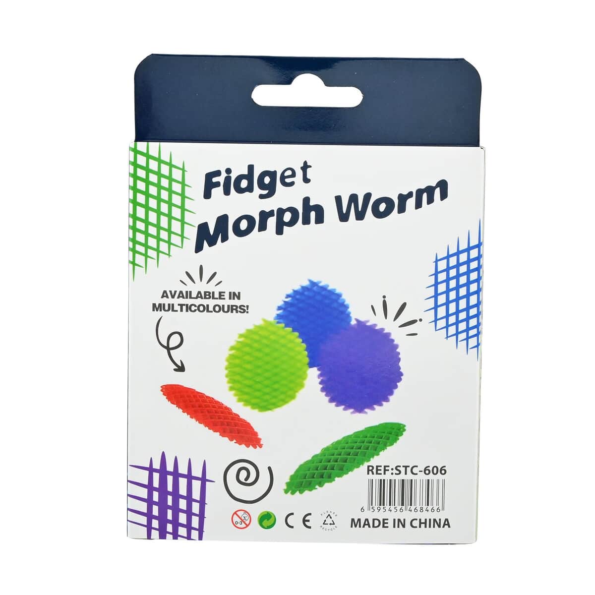 Set of 2 Fidgets Morph Worm -Blue & Purple image number 4