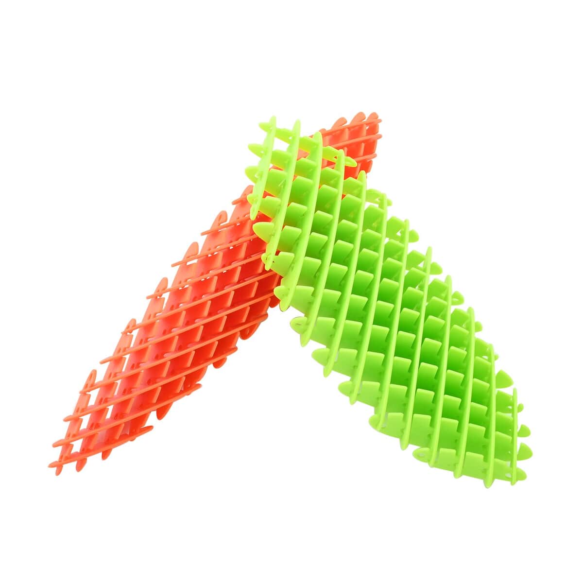 Set of 2 Fidgets Morph Worm -Orange & Green image number 2