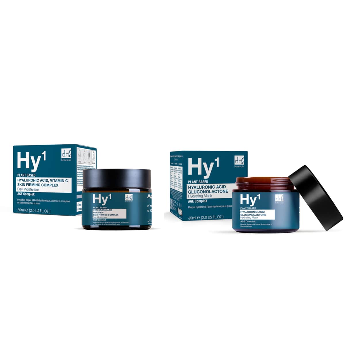 Dr Botanicals Age CompleX Collection- Hyaluronic Acid Day Moisturizer (2oz) & Hydrating Mask (2oz) image number 0