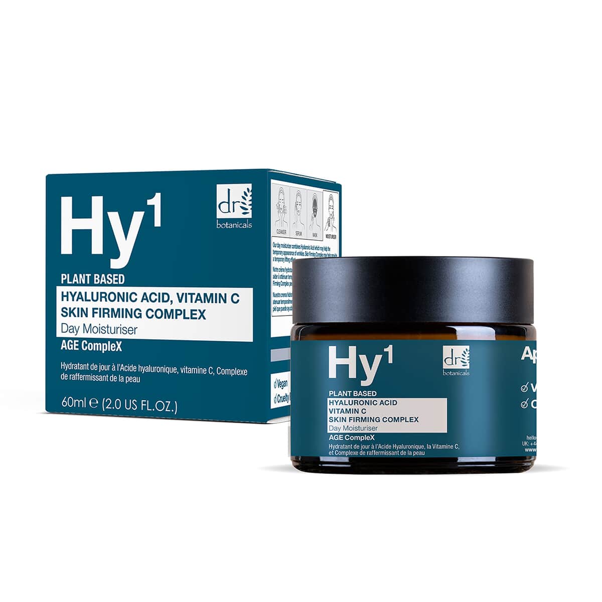 Dr Botanicals Age CompleX Collection- Hyaluronic Acid Day Moisturizer (2oz) & Eye Serum (.51oz) image number 1