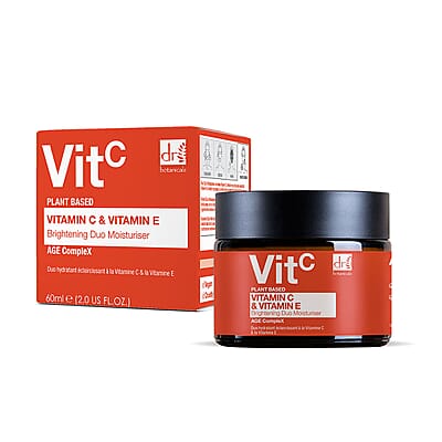 Dr Botanicals Age CompleX Collection- Vitamin C Brightening Moisturizer (2oz) & Polyglutamic Acid Facial Serum (1.01oz)