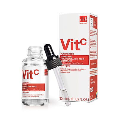 Dr Botanicals Age CompleX Collection- Vitamin C Brightening Moisturizer (2oz) & Polyglutamic Acid Facial Serum (1.01oz)