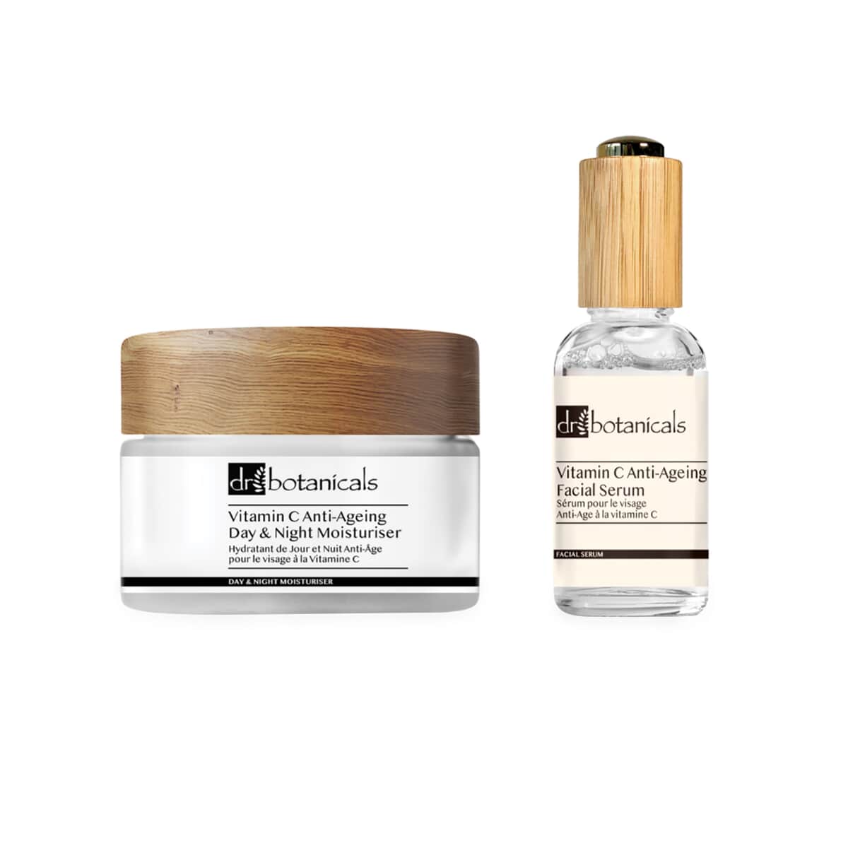 Dr Botanicals Anti-Ageing Day and Night Moisturiser (1.69oz) & Anti-Ageing Facial Serum (1.01oz) image number 0