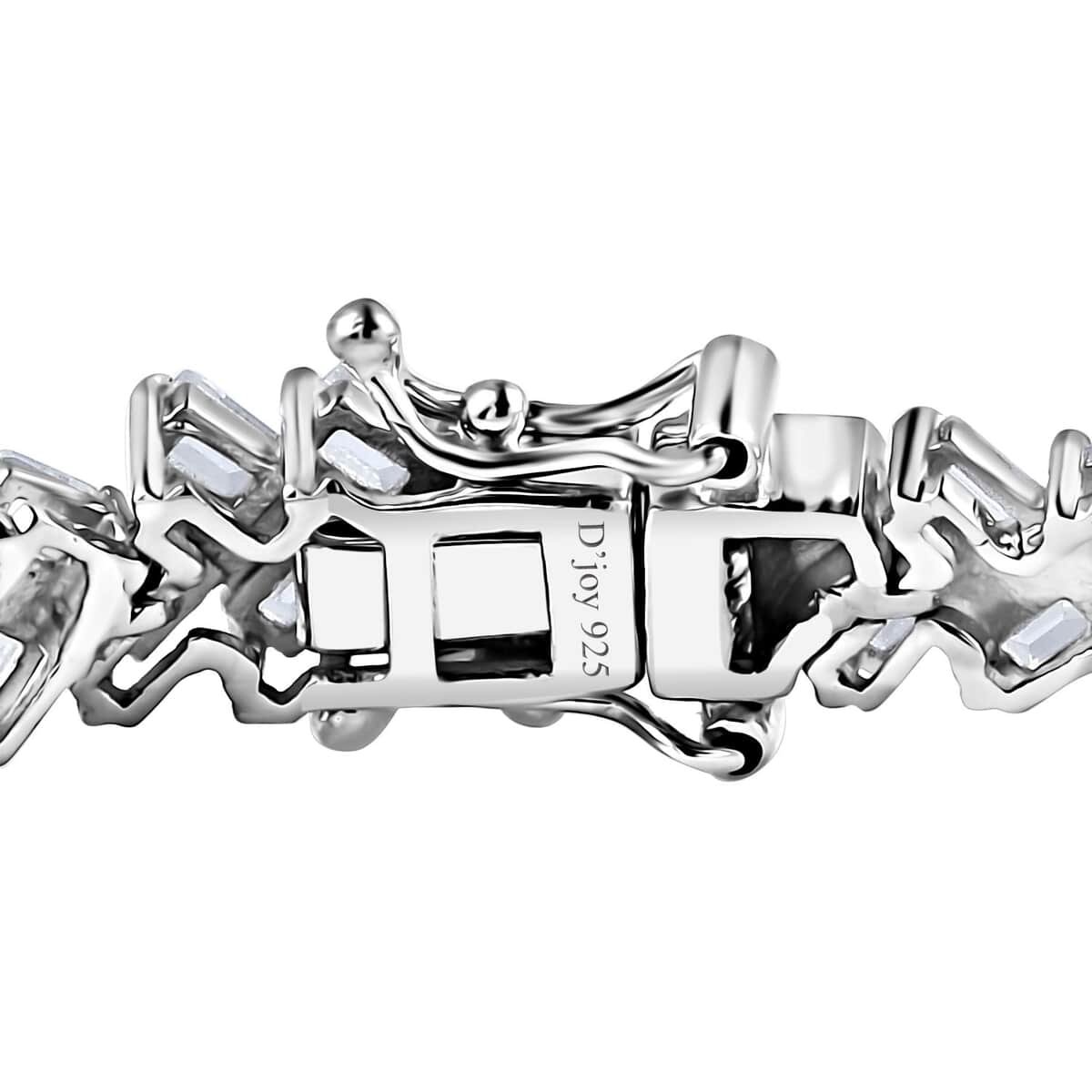White Zircon Sun Rays Bracelet in Platinum Over Sterling Silver (7.25 In) 11.85 ctw image number 3