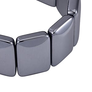  Terahertz 465.00 ctw Cushion Block Stretch Men's Bracelet (7.5-8In)