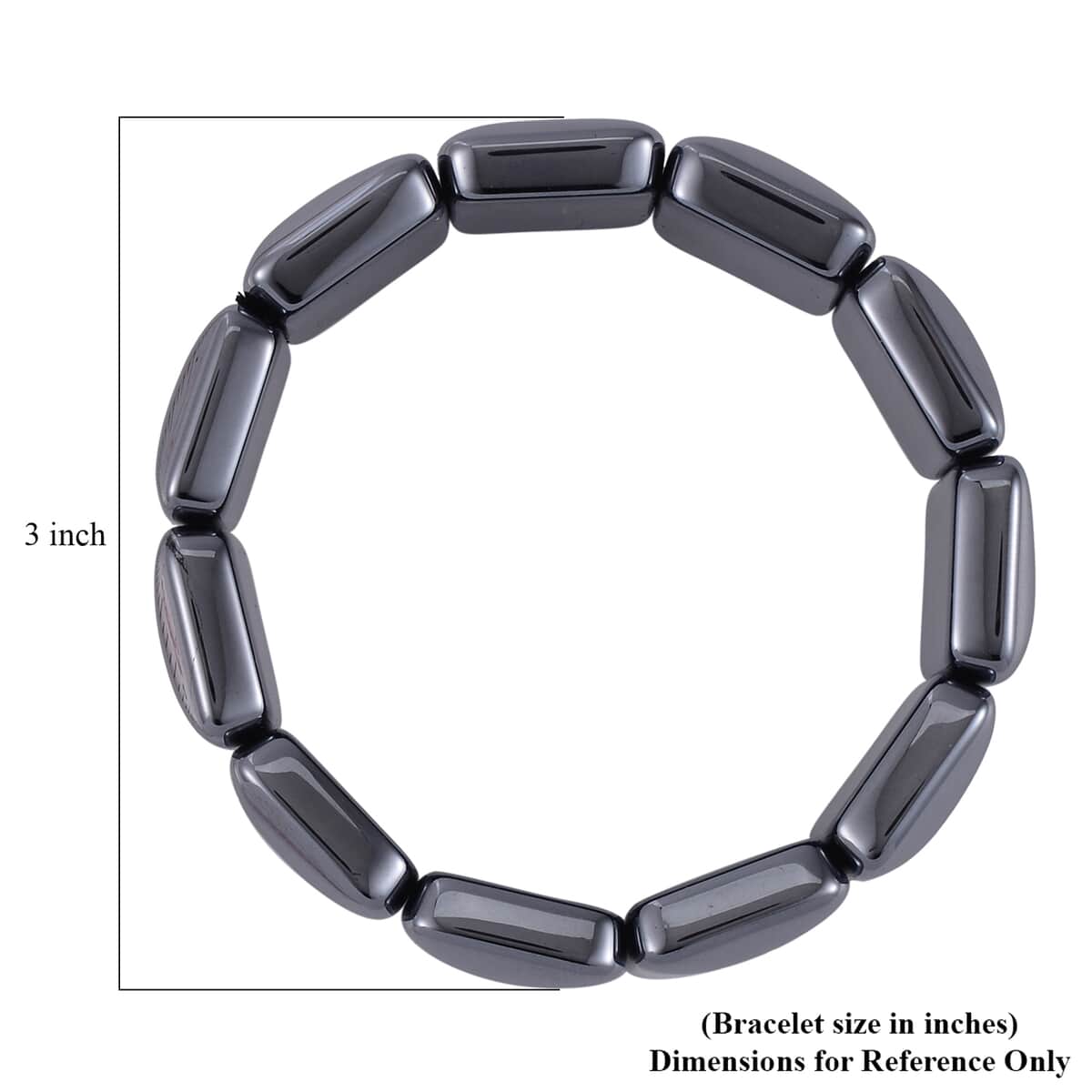 Terahertz Cushion Block Stretch Men's Bracelet (Del. in 12 to 15 Days) 465.00 ctw image number 4