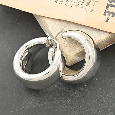 Italian Sterling Silver Lever Back Earrings 11.10 Grams