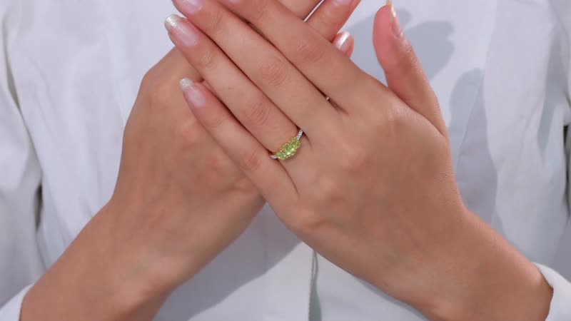 Premium Sava Sphene, White Zircon Triple Halo Ring in Vermeil YG Over Sterling Silver (Size 10.0) 1.40 ctw