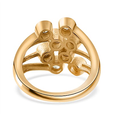 Premium Natural Chrysoberyl Ring in Vermeil Yellow Gold Over Sterling Silver (Size 10.0) 1.10 ctw