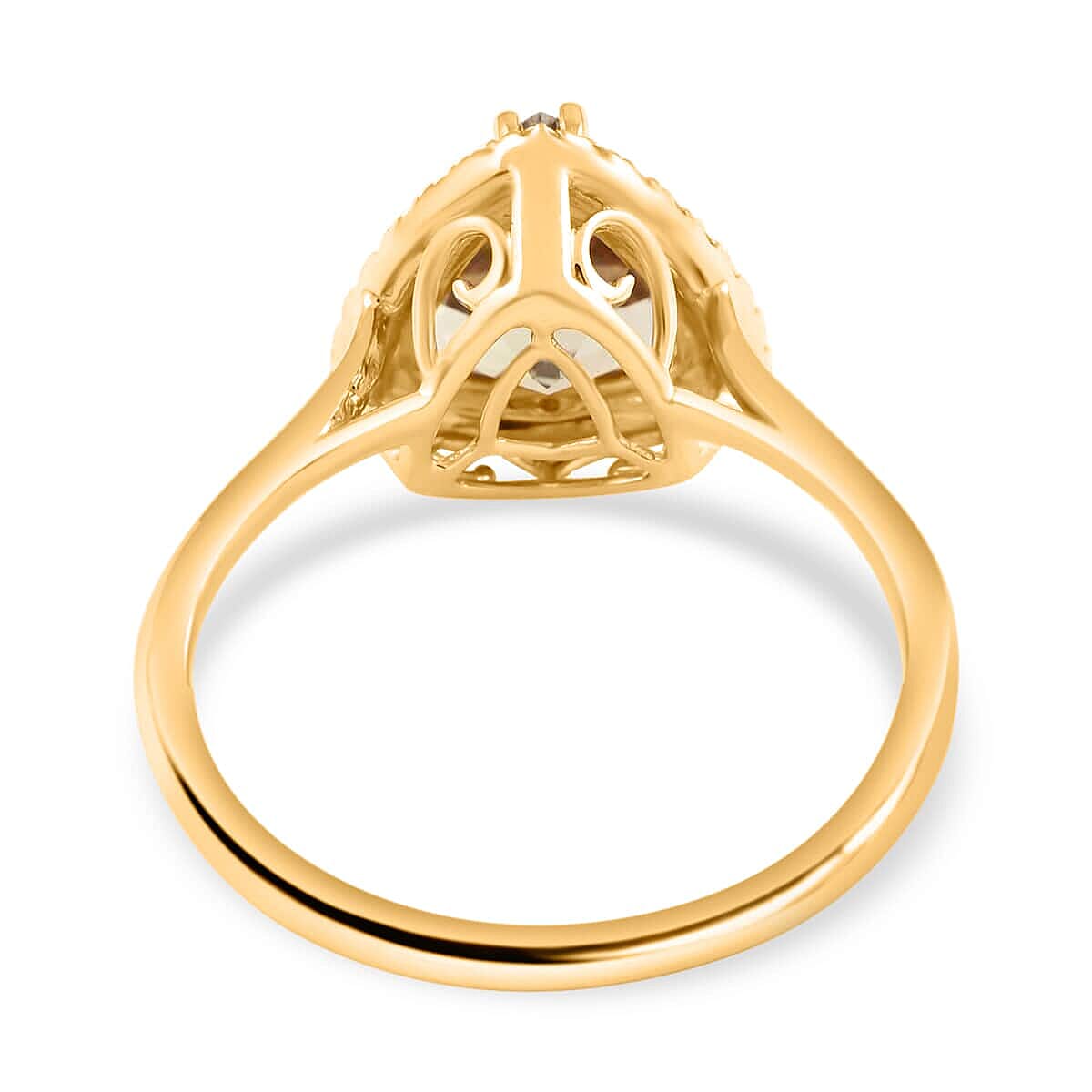 Certified & Appraised Iliana 18K Yellow Gold AAA Turkizite and G-H SI Diamond Ring (Size 8.5) 3.50 Grams 2.80 ctw image number 4
