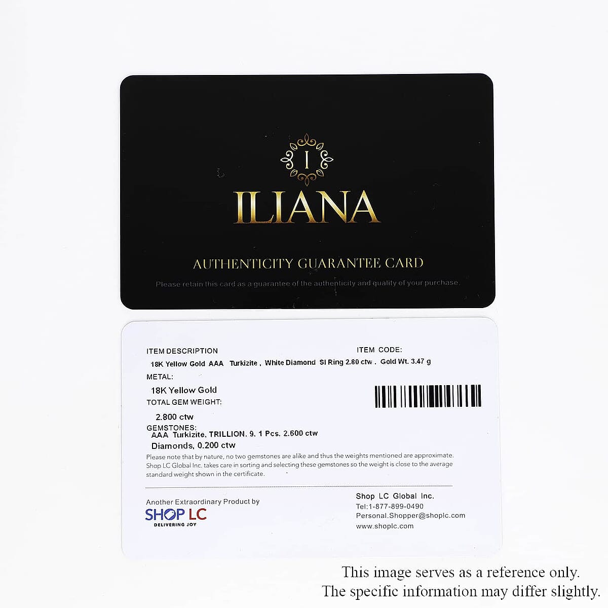 Certified & Appraised Iliana 18K Yellow Gold AAA Turkizite and G-H SI Diamond Ring (Size 8.5) 3.50 Grams 2.80 ctw image number 7