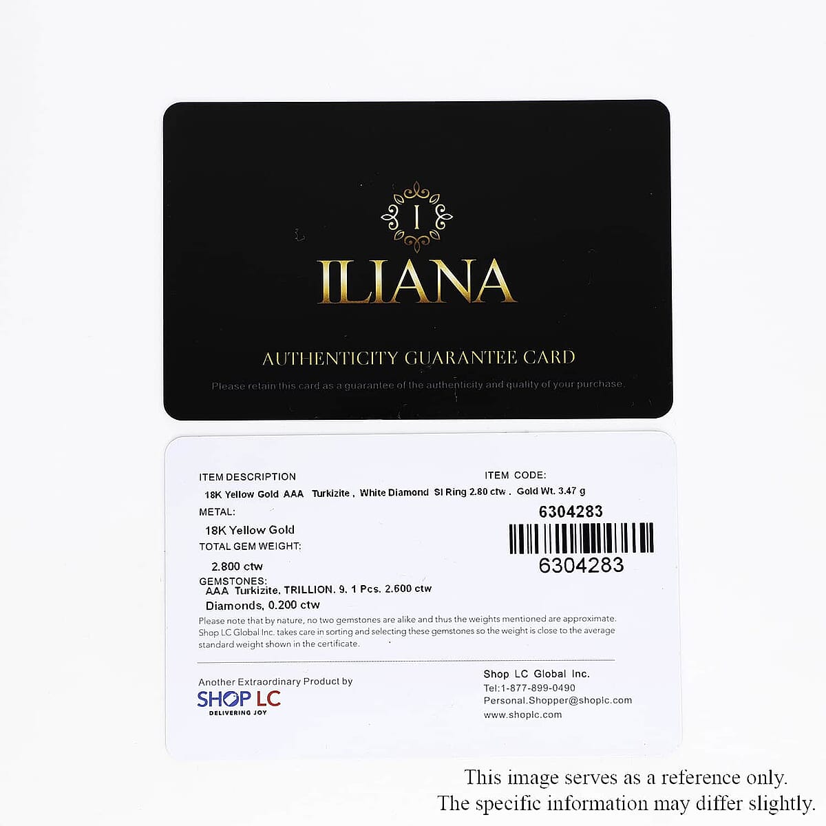 Certified & Appraised Iliana 18K Yellow Gold AAA Turkizite and G-H SI Diamond Ring (Size 8.5) 3.50 Grams 2.80 ctw image number 8