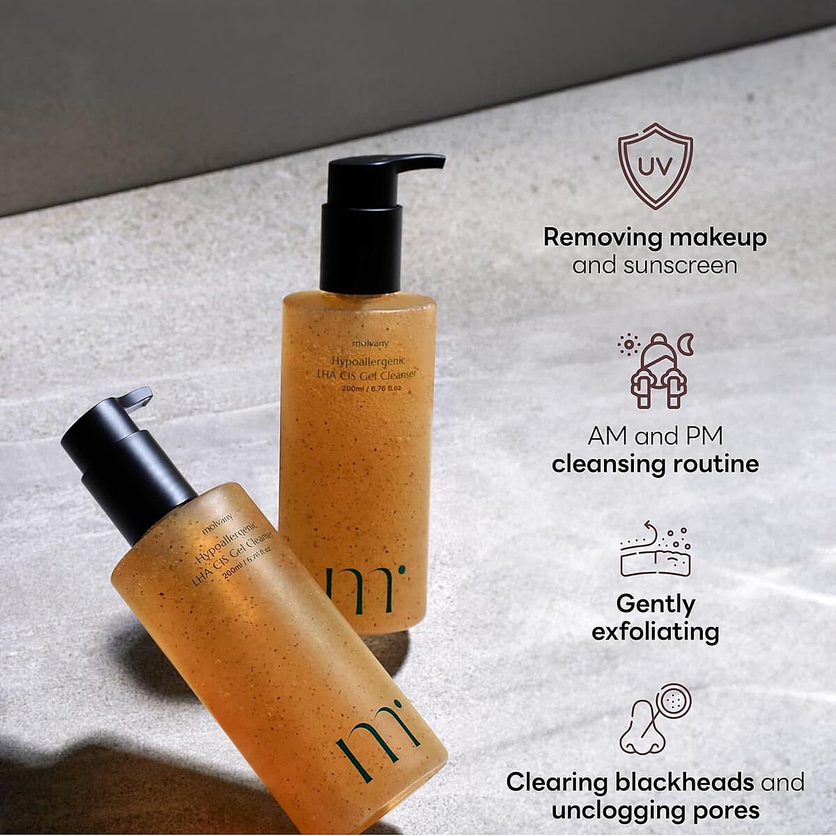 molvany Hypoallergenic LHA CIS Gel Cleanser image number 3