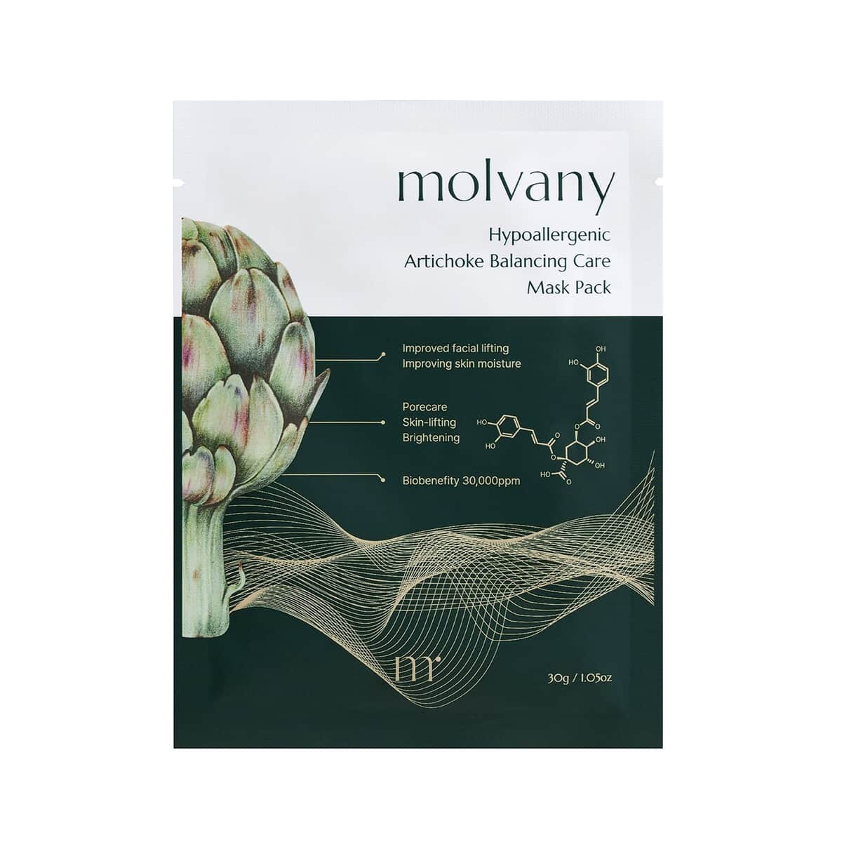 Molvany Hypoallergenic Artichoke Balancing Care Mask Pack image number 0