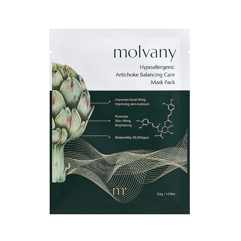 Molvany Hypoallergenic Artichoke Balancing Care Mask Pack