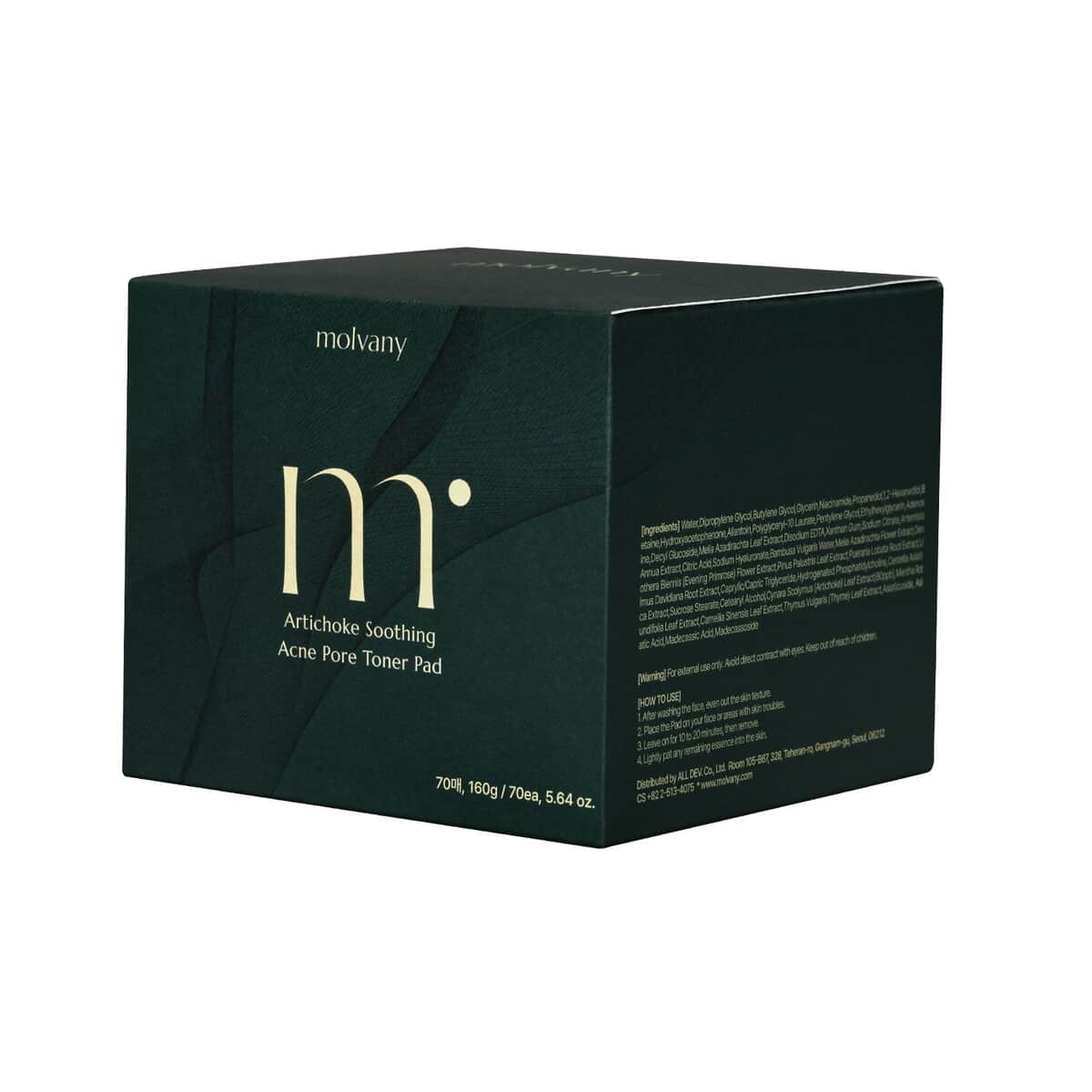 molvany Artichoke Soothing Affect Pore Toner Pad (Ships in 8-10 Business Days) image number 4