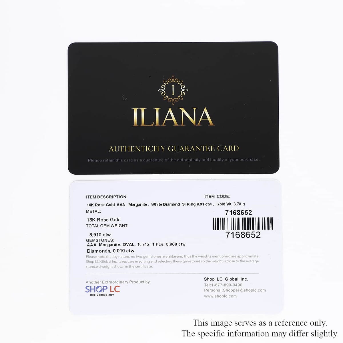 Certified & Appraised Iliana AAA Marropino Morganite and G-H I1 Diamond 9.00 ctw Ring in 18K Rose Gold (Size 7.5) image number 8