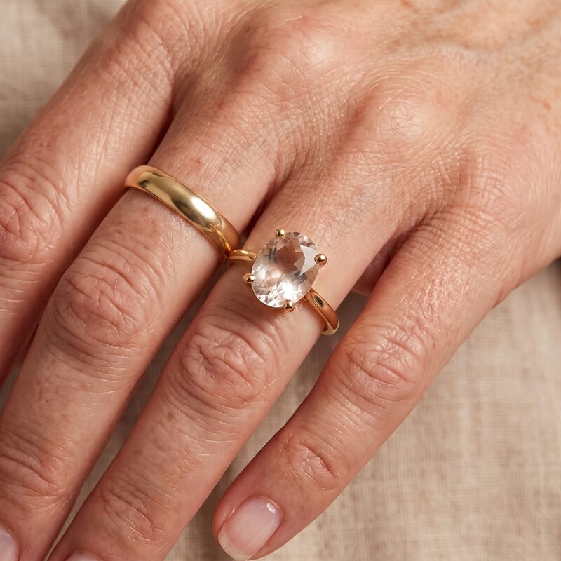 Certified and Appraised Luxoro 14K Yellow Gold AAA Turkizite Solitaire Ring (Size 5.0) 2.05 ctw