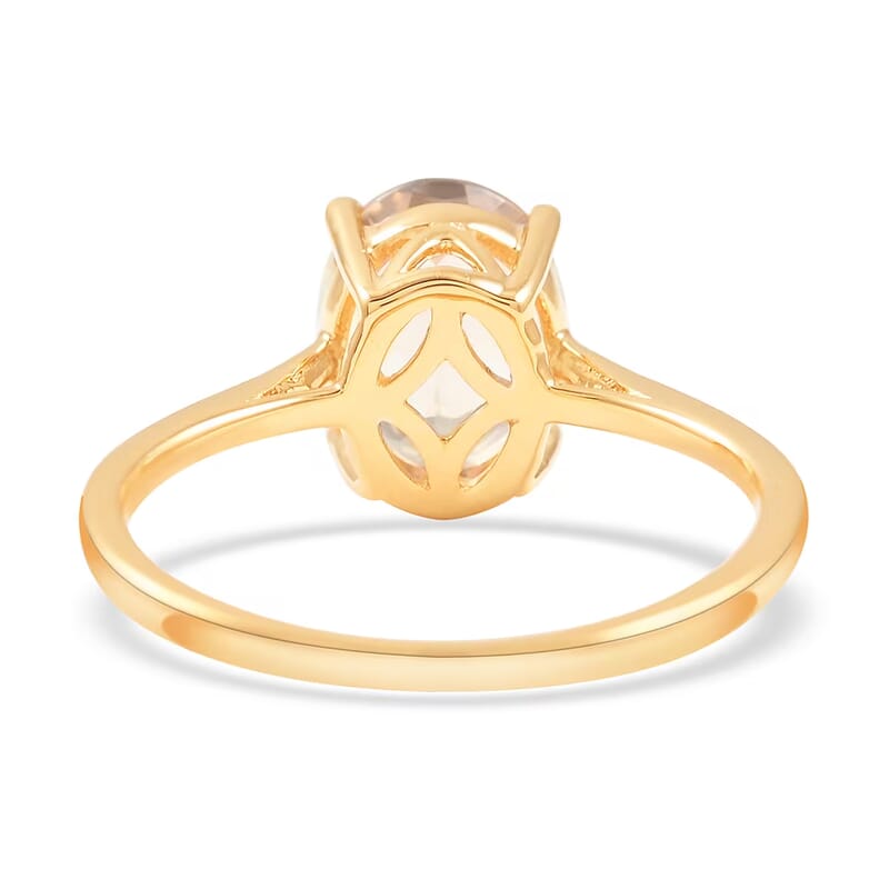 Certified and Appraised Luxoro 14K Yellow Gold AAA Turkizite Solitaire Ring (Size 5.0) 2.05 ctw