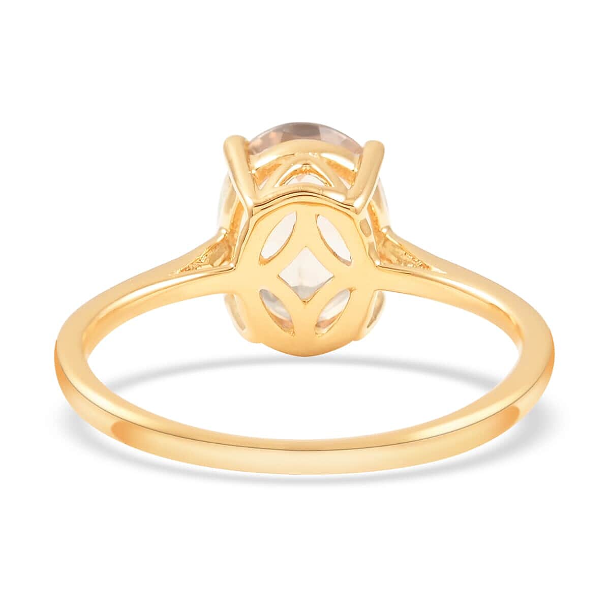 Certified and Appraised Luxoro 14K Yellow Gold AAA Turkizite Solitaire Ring (Size 5.5) 2.05 ctw image number 4