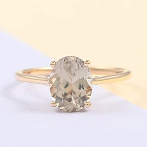 Certified and Appraised Luxoro 14K Yellow Gold AAA Turkizite Solitaire Ring (Size 6.5) 2.05 ctw