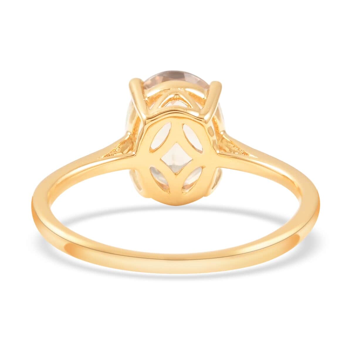 Certified and Appraised Luxoro 14K Yellow Gold AAA Turkizite Solitaire Ring (Size 7.5) 2.05 ctw image number 4