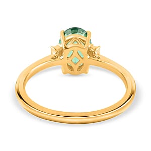 Certified & Appraised Iliana AAA Kagem Zambian Emerald and G-H SI Diamond 1.25 ctw Ring in 18K Yellow Gold (Size 5.5)