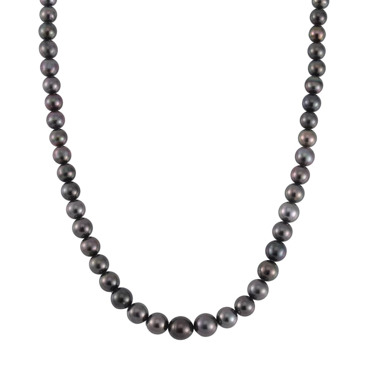 18K Yellow Gold Magnetic Lock Tahitian Cultured Pearl Statement Necklace 18 Inches image number 0