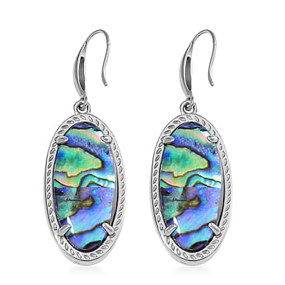 Abalone Shell Earrings in Stainless Steel