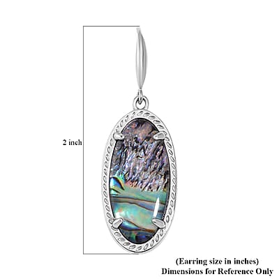 Abalone Shell Earrings in Stainless Steel