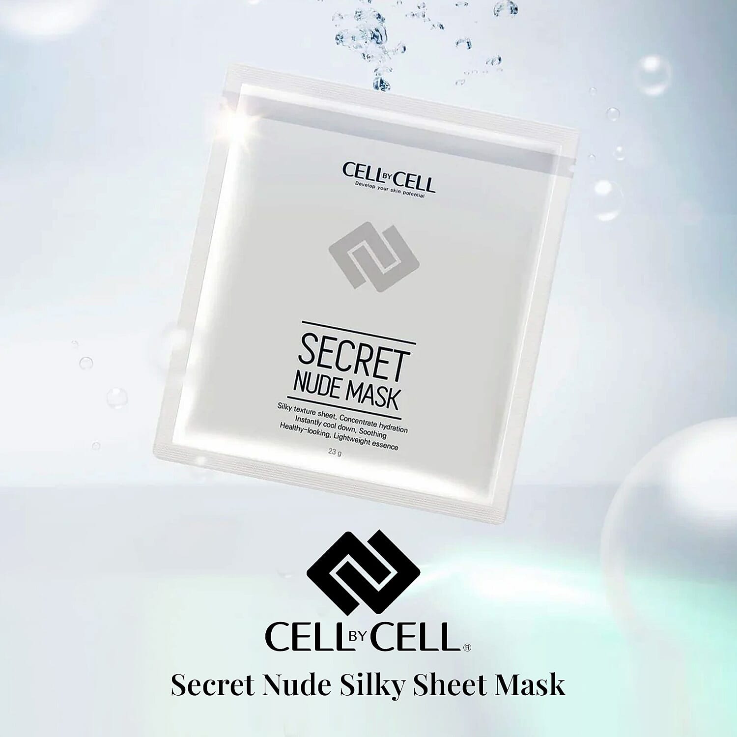 CellbyCell Secret Nude Silky Sheet Mask, 5ct