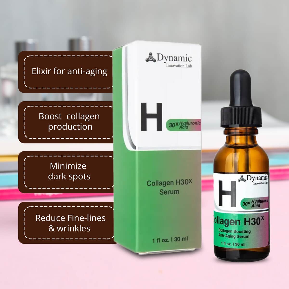 Dynamic Innovations Collagen Boosting 30X Hyaluronic Acid Anti-Aging Serum image number 4