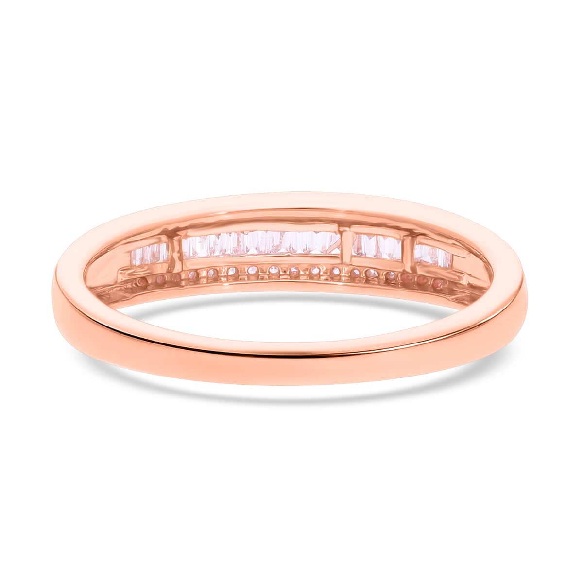 Natural Pink Diamond I3 Ring in Vermeil Rose Gold Over Sterling Silver (Size 10.0) 0.25 ctw image number 2