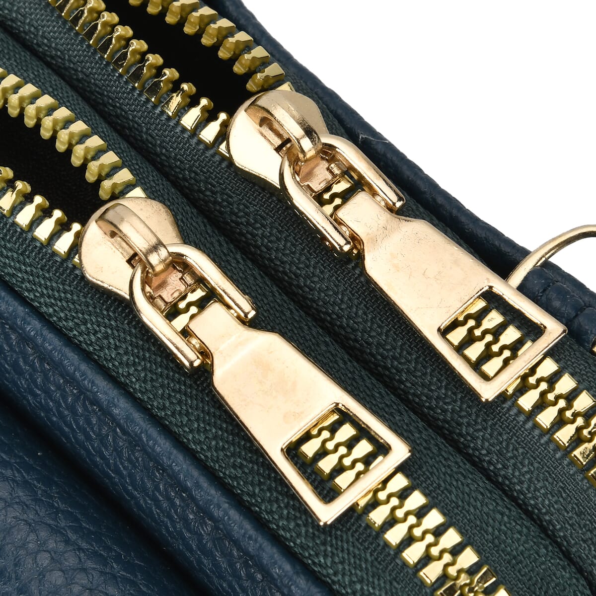 Navy Faux Leather Multi-Purpose Crossbody Cellphone Bag with Detachable Shoulder Strap image number 5