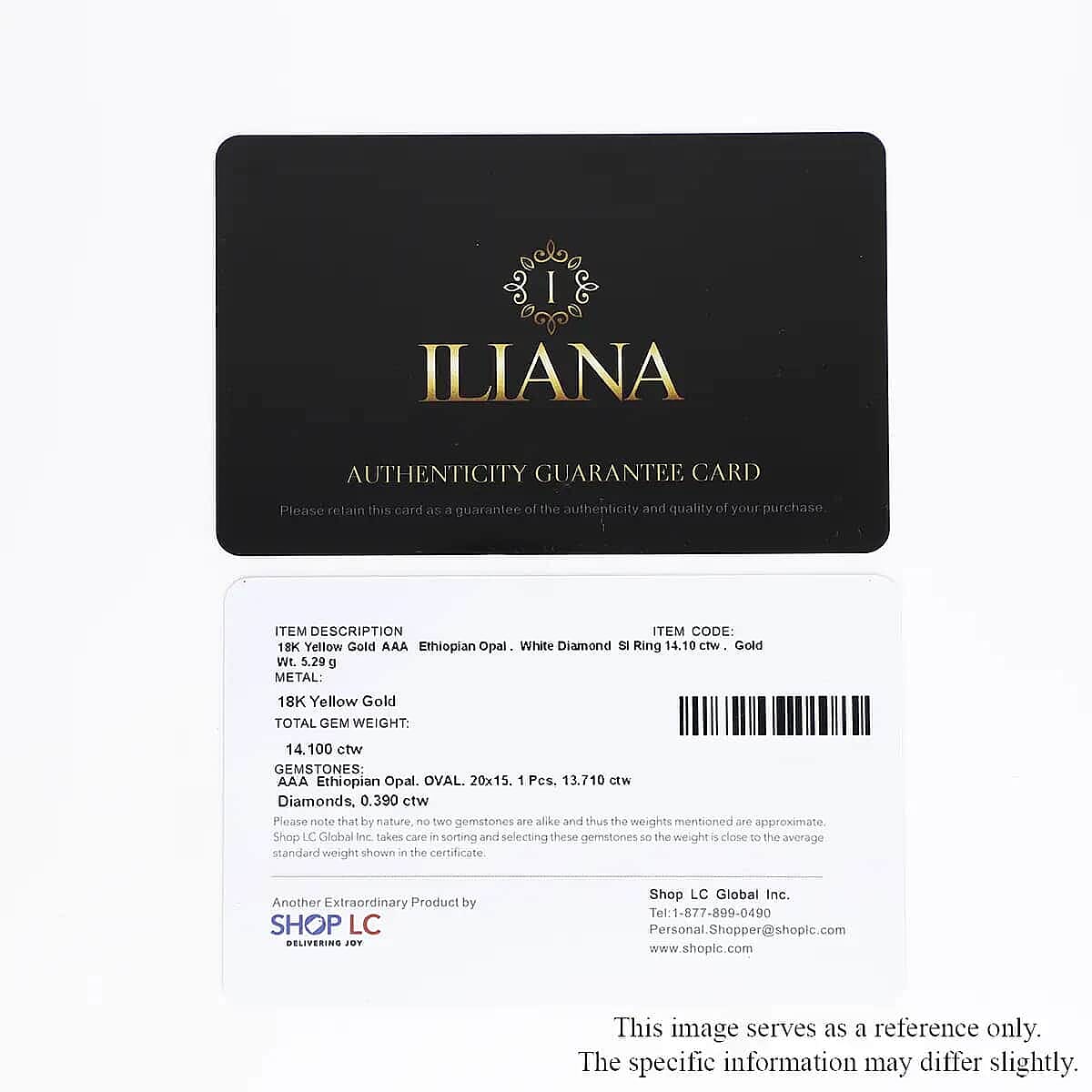 Certified & Appraised Iliana 18K Yellow Gold AAA Ethiopian Welo Opal and G-H SI White Diamond Ring (Size 9.5) 5.30 Grams 14.10 ctw image number 6