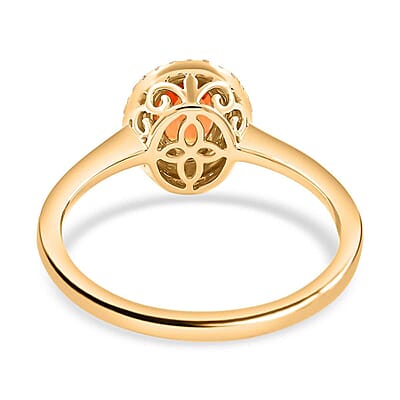 Certified & Appraised Iliana 18K Yellow Gold AAA Red Sapphire and G-H SI Diamond Double Halo Ring (Size 12.0) 1.25 ctw