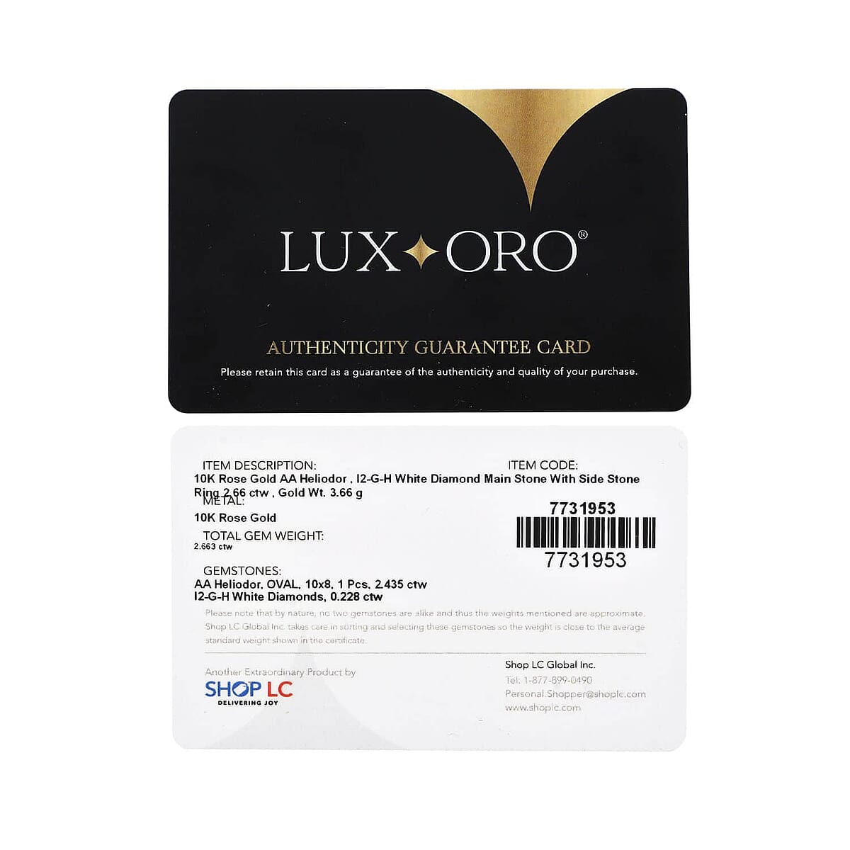 Luxoro 10K Rose Gold Premium Brazilian Heliodor and G-H I2 Diamond Sunburst Ring (Size 10.5) 2.50 ctw image number 6