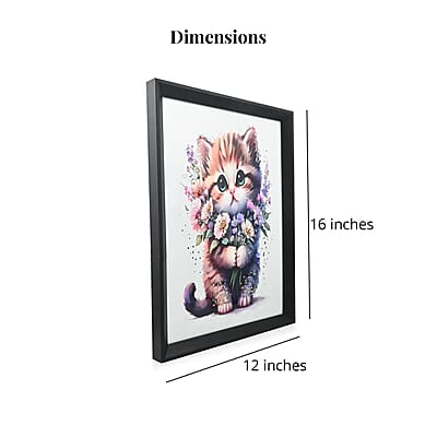 Closeout Kitten Frame Wall Art