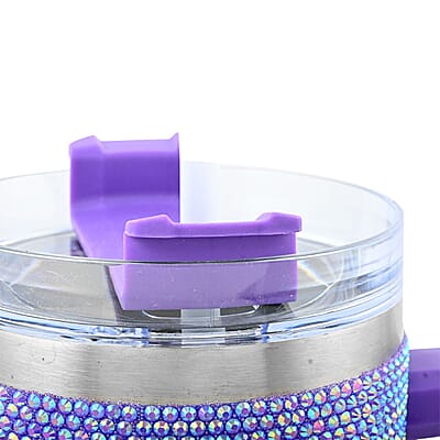 Closeout Purple 40 oz Rhinestone Tumbler