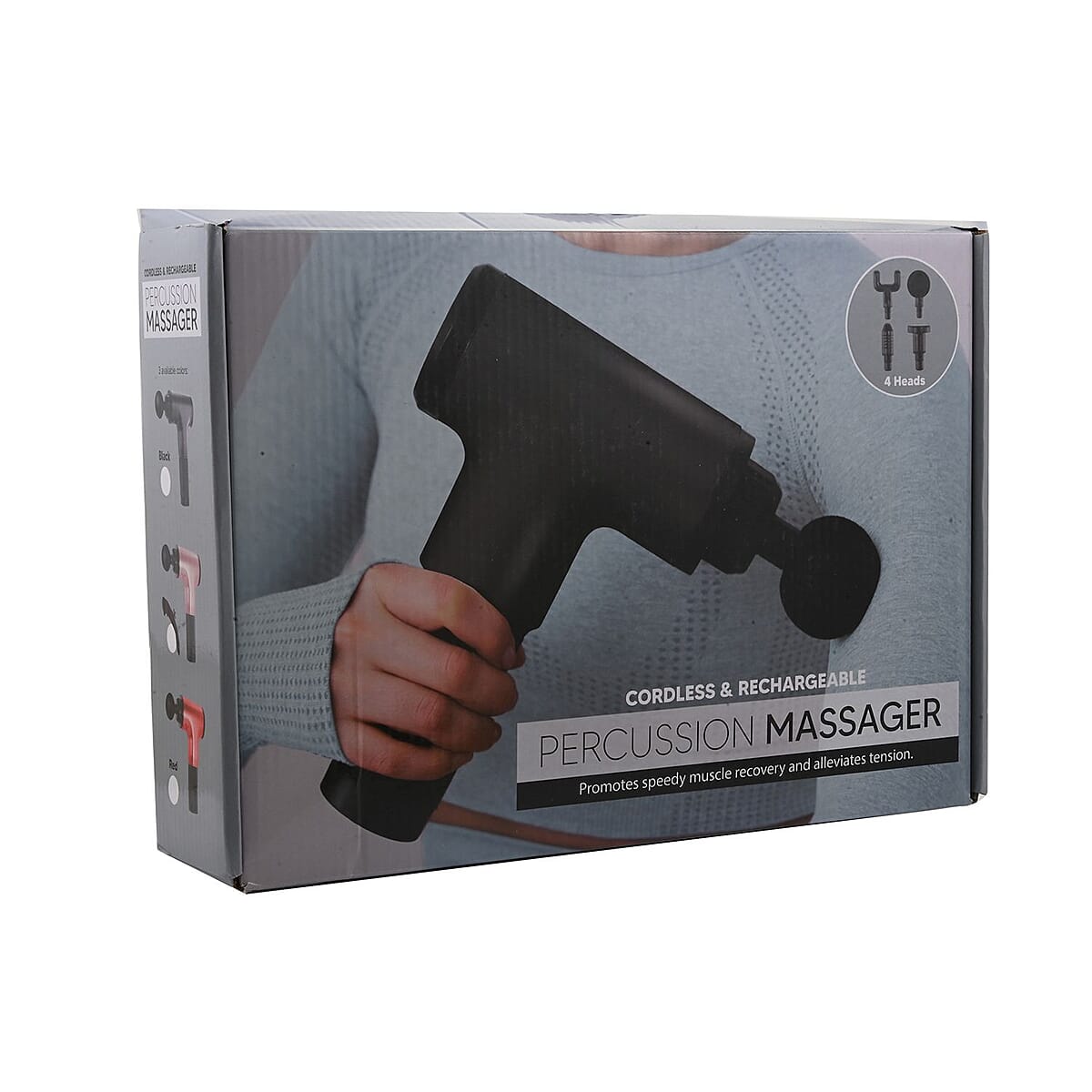 Percussion Massager 6 Speeds Massage Gun -Pink image number 2