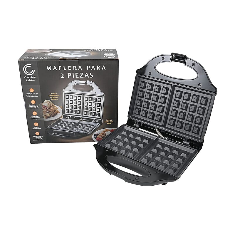 Complete Cuisine Belgian Style 2 Slice Waffle Maker