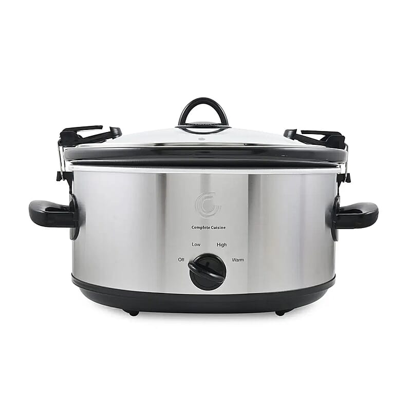 Complete Cuisine 6.0 QT Slow Cooker with Locking Lid