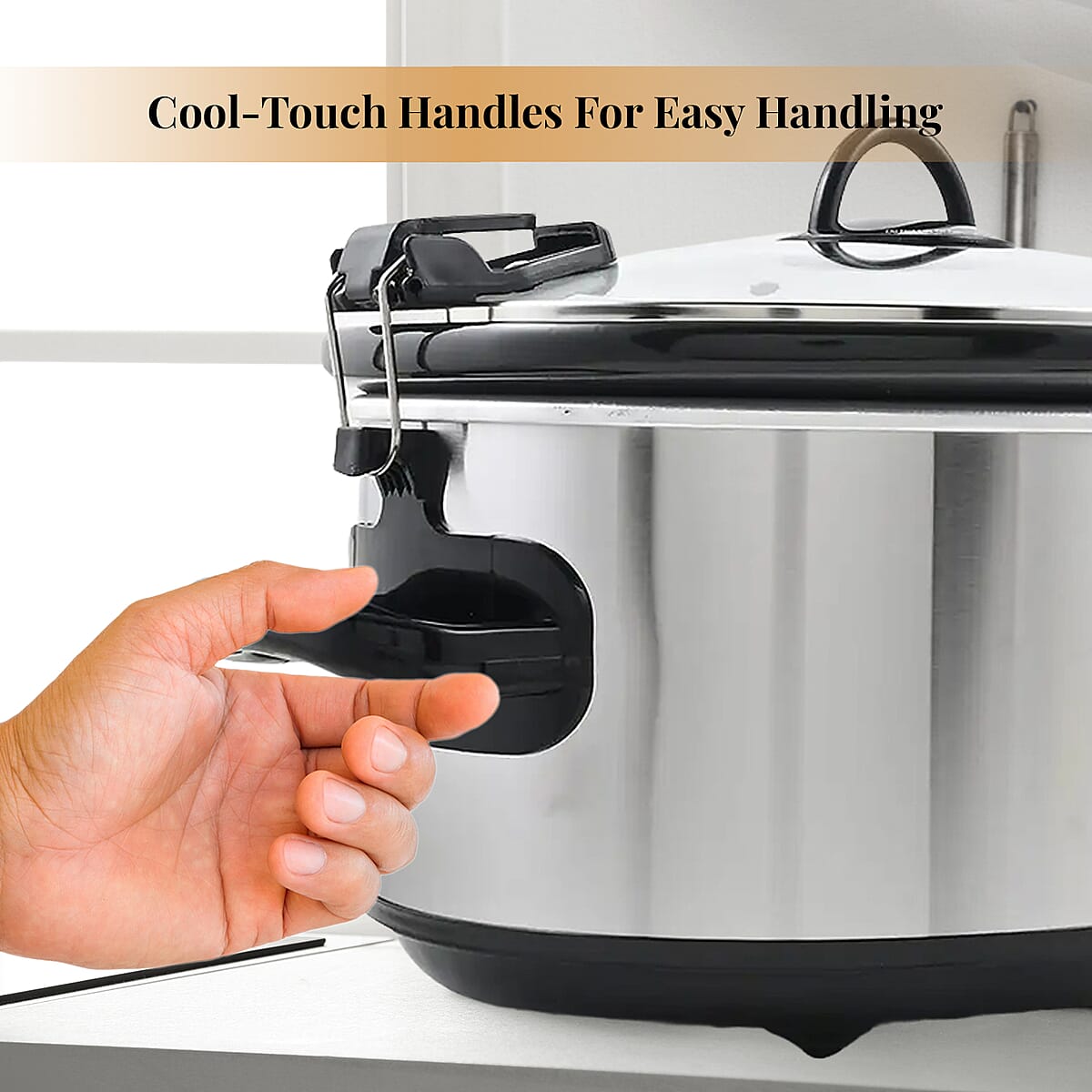 Complete Cuisine 6.0 QT Slow Cooker with Locking Lid image number 4