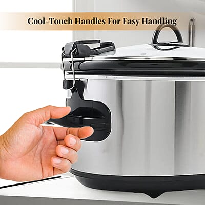 Complete Cuisine 6.0 QT Slow Cooker with Locking Lid